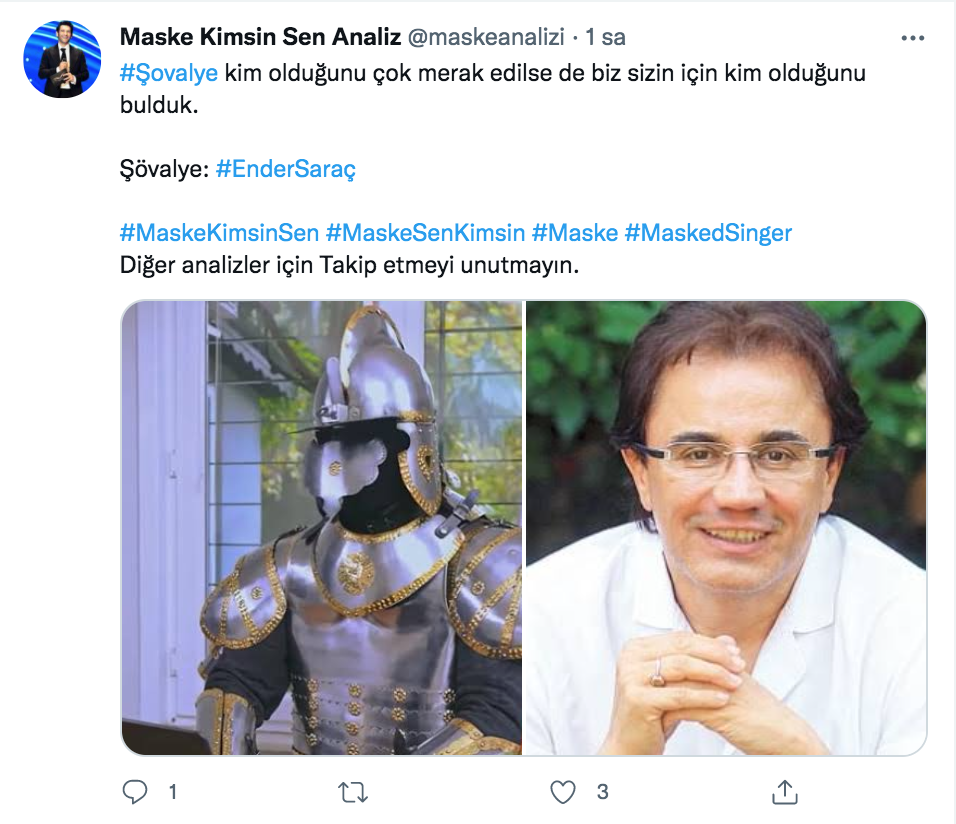 maske kimsin sen sovalye ender saracoglu mu